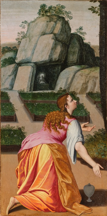 Verlichting van Flaminio Garniers grafmonument van stenen beelden.